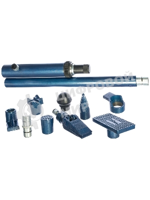 Растяжка гидравлическая Stels 51353 10 т, набор из 17 предметов, 7 сменных насадок, в метал. кейсе