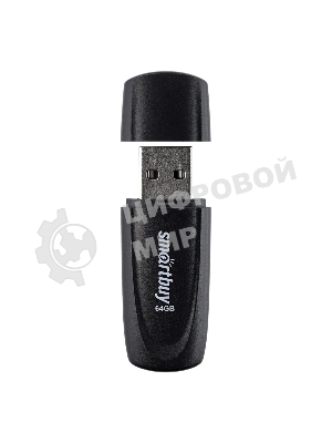 Флешка USB Smartbuy Scout black (SB064Gb2SCK), 64Gb, USB 2.0, R/W 15/8, черный