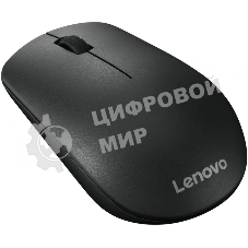 Мышь беспроводная Lenovo 400 черный, 1200 dpi, радиоканал, USB, кнопки - 3