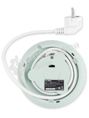 Чайник электрический Hyundai HYK-S9999 1.7л. 2200Вт светло-зеленый/серебристый корпус: металл