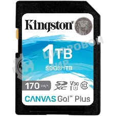 Флеш карта Kingston 1Tb SDXC Canvas Go Plus 170R C10 UHS-I U3 V30/Kingston 1Tb SDXC Canvas Go Plus 170R C10 UHS-I U3 V30