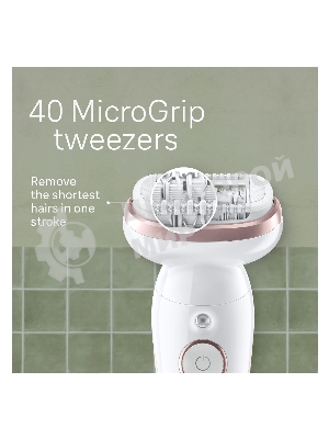 Электрический эпилятор BRAUN SES9-000 розовое золото/белый