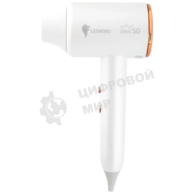 Фен LEONORD LE-1213 белый, 2000 Вт, ионизация