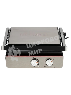 Гриль электрический Hyundai HYG-5047 2200Вт черный/черный