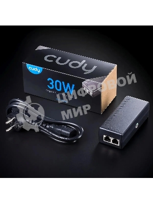 Инжектор PoE Cudy POE200 10/100/1000BASE-T 30Вт 54В(DC)