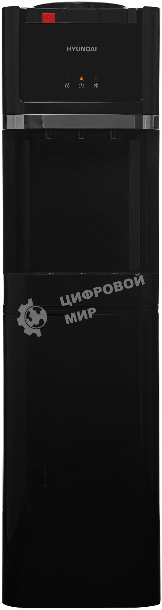 Кулер Hyundai H-WD3410E напольный, электронный, черный