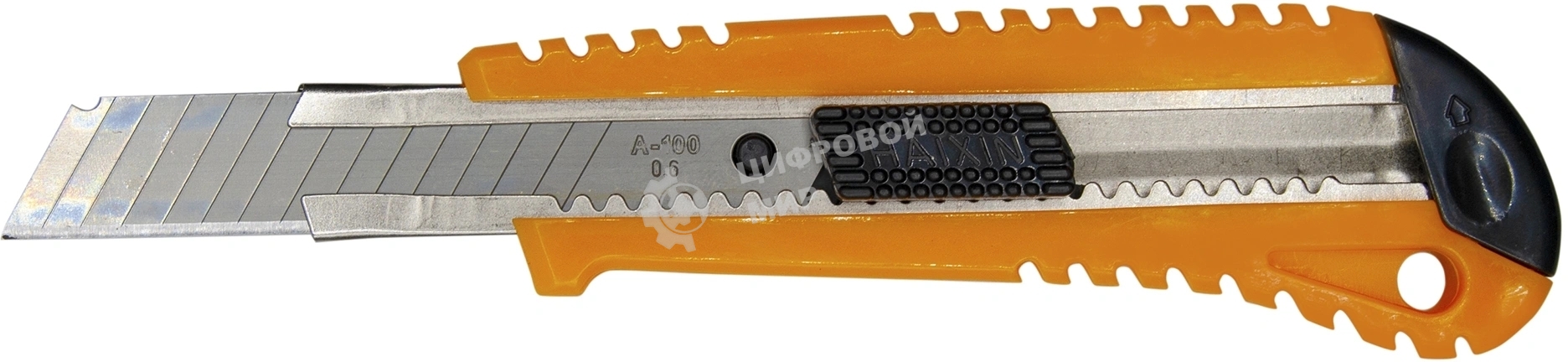 Нож канцелярский Silwerhof Daily шир.лез.18мм фиксатор усиленный пластик ассорти блистер