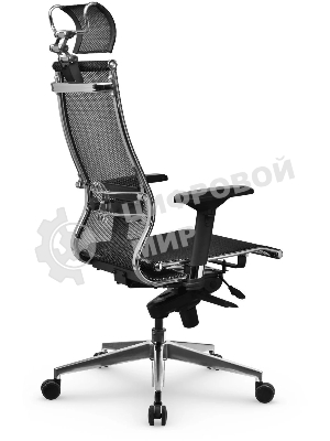 Кресло Метта Samurai S-3.051 MPES эко.кожа/сетка с подголов. крестов. металл хром