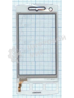 Сенсорное стекло (тачскрин) для Philips W725, черное