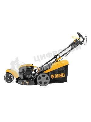 Бензиновая газонокосилка Denzel GLT-460SP-T, Trike 150 см3, 46 см, привод, панель, 60л