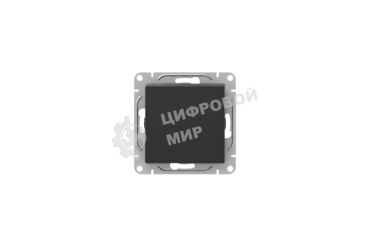 Механизм выключателя EKF Эпика одноклавишный, черный