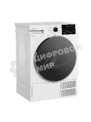 Сушильная машина Hotpoint TDSH 85V W белый, 8 кг, сушка - тепловой насос, программ - 15, 59.7 x 84.6 x 54.3 см