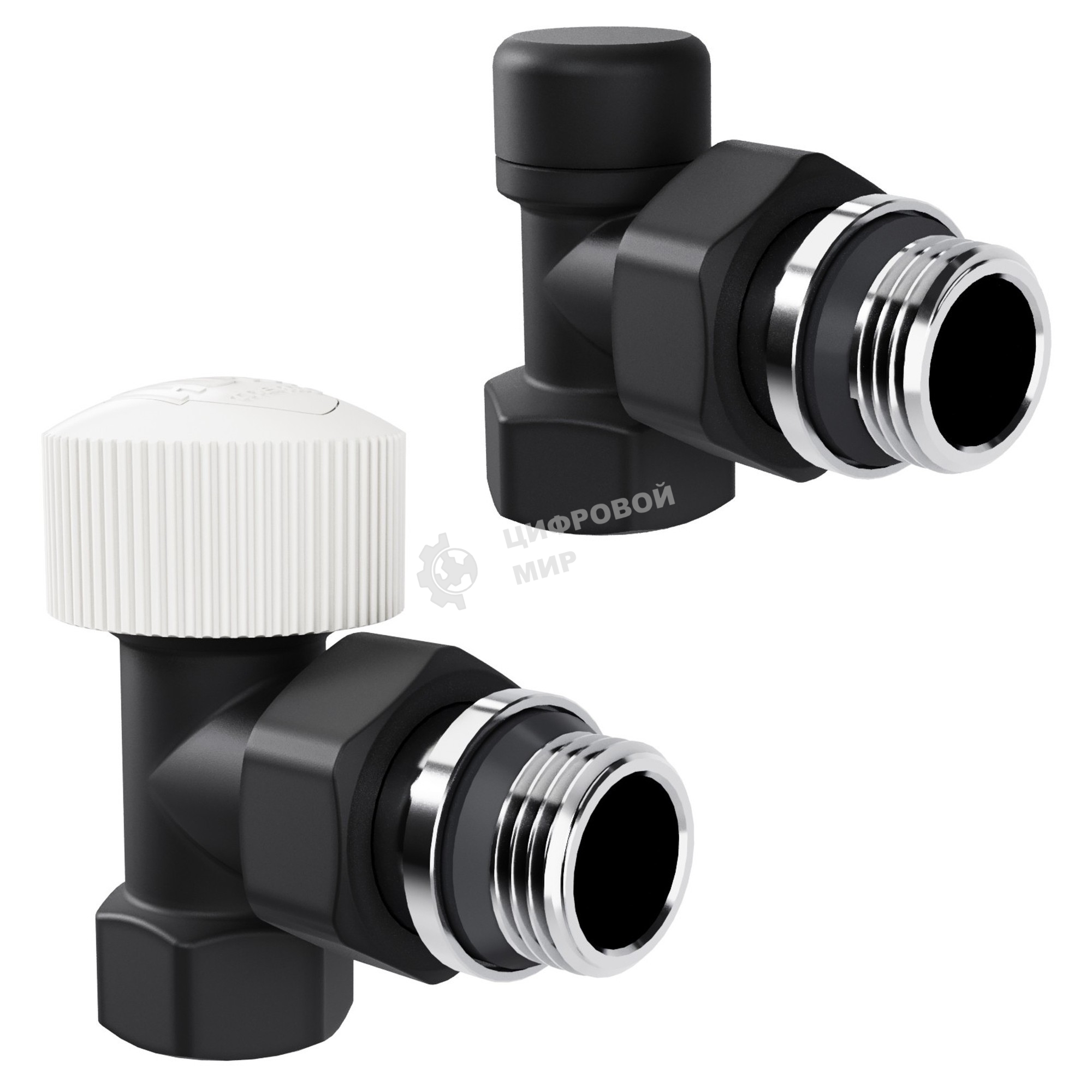 Набор термостатический угловой Royal Thermo Design 1/2