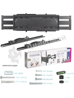 Кронштейн для телевизора Kromax GALACTIC-44 черный 32