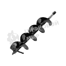 Шнек для грунта Denzel ER-150, диаметр 150 мм, длина 800 мм, соединение 20 мм, съемный нож