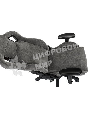 Кресло Zombie Ghost Fabric серый, ткань, 120 кг, механизм качания