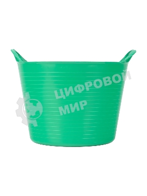 Ведро Сибртех гибкое сверхпрочное, 28 л, зеленое