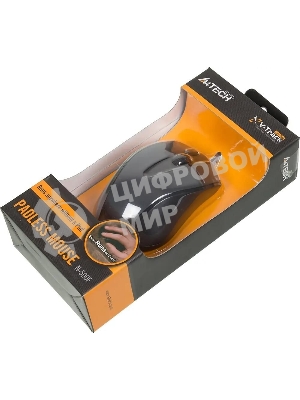 Мышь проводная A4Tech N-500F серый глянец/черный, 1200 dpi, USB, кнопки - 4