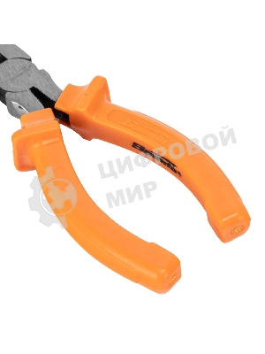 Длинногубцы Sparta Classic, 160 мм, прямые шлифованные, пластмассовые рукоятки