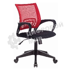 Кресло Бюрократ CH-695N/R/TW-11 красный/черный, сетка, 120 кг, механизм качания