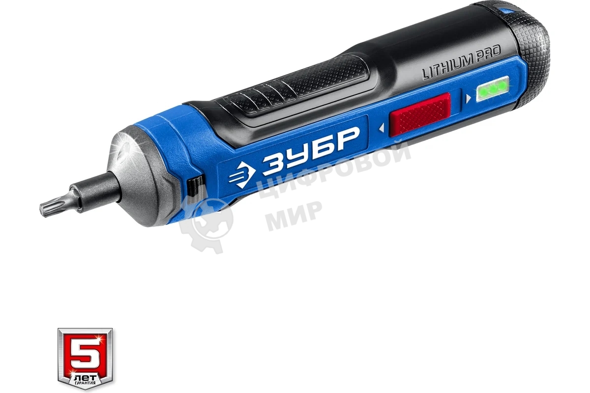 Отвертка аккумуляторная 4 Vmax, в кейсе с набором 33 бит ЗУБР Профессионал PSD-4S