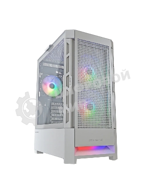 Компьютерный корпус Cougar Airface RGb White, 2х140мм + 1x120мм ARGB Fan, ARGB Fan Hub, без БП, белый, ATX