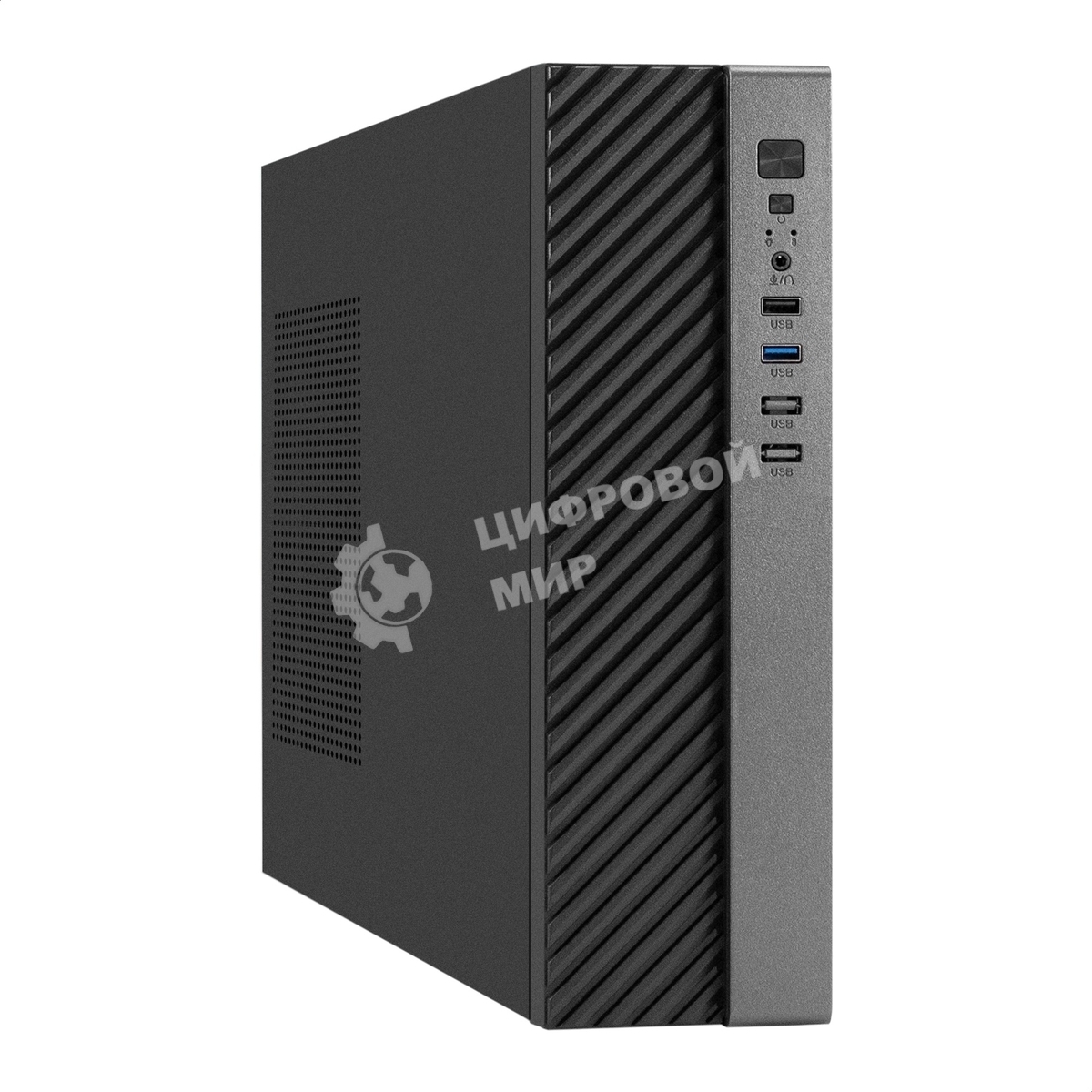 Компьютерный корпус Desktop ExeGate MI-302U-300 (mATX/mini-ITX, TPS300 8см, 1хUSB+1хUSB 3.0, HD аудио, черный)