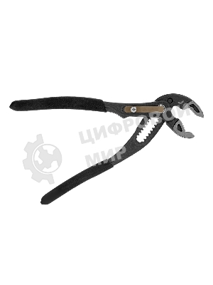 Клещи переставные Denzel кнопочный механизм, обливные рукоятки, 180 мм