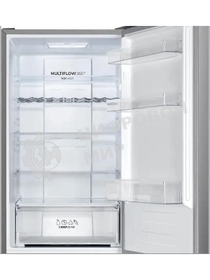 Холодильник Gorenje NRK619FAS4 серый двухкамерный 207/93л морозилка снизу, No Frost