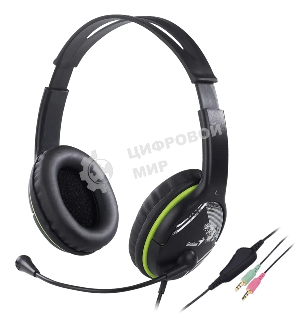 Гарнитура Genius HS-400A черный, проводная