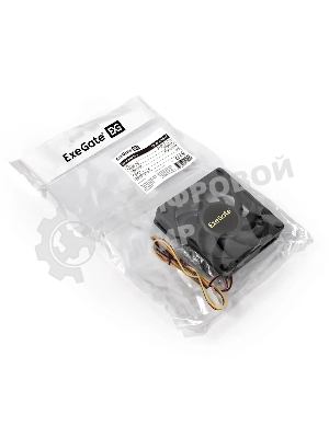 Вентилятор для корпуса ExeGate EX06015S3P черный, 60 мм, 3500 об/мин, 24 дБ, 3 pin