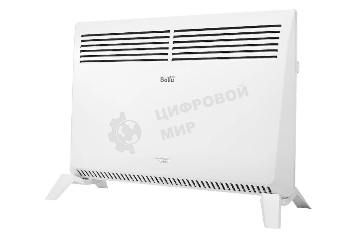 Конвектор электрический Ballu Camino Eco Turbo BEC/EMT-2000 белый, 2000 Вт, 25 м2, термостат