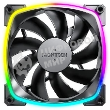 Вентилятор для корпуса Montech AX120 ARGb 120х120x25 черный 4-pin 27дБ (AX120 PWM BLACK) Ret