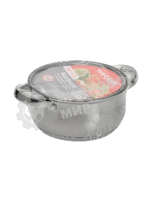 Кастрюля WEBBER BE-143/2 1,9 л, 16 см, нержавеющая сталь, с крышкой