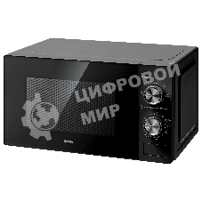 Микроволновая печь BBK 20MWS-762M/B черный, 20 л, 700 Вт, переключатели - поворотный механизм