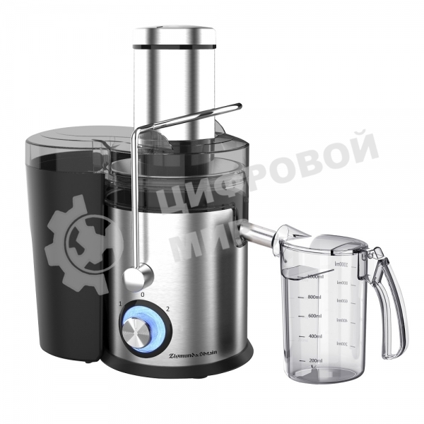 Соковыжималка Zigmund & Shtain EJ-756 стальной, центробежная, 1200 Вт, 1000 мл, механическое