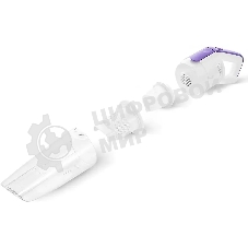 Пылесос ручной Kitfort КТ-5198 белый/фиолетовый, 75 Вт, уборка сухая/сбор воды, пылесборник контейнер 0.45 л