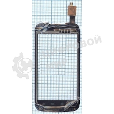 Сенсорное стекло (тачскрин) для Philips W635, черное