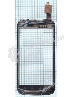 Сенсорное стекло (тачскрин) для Philips W635, черное