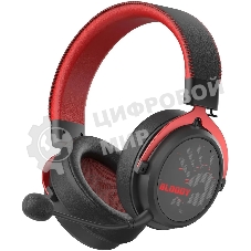 Гарнитура Bloody MR590 Sports Red красный/чёрный, беспроводная + проводная, Bluetooth, до 35 ч