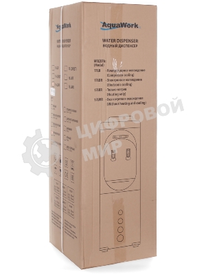 Кулер Aqua Work 16LR напольный, компрессорный белый/черный