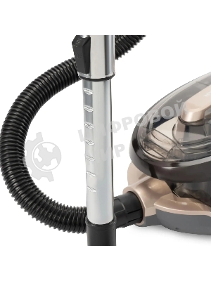 Пылесос Hyundai HYV-C3550 золотистый/темно-коричневый, 380/2220 Вт, уборка сухая, пылесборник контейнер 2,5 л