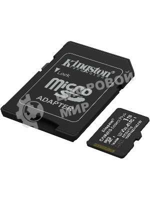 Флеш карта microSDXC 1Tb Kingston SDCS3/1Tb Canvas Select Plus + adapter