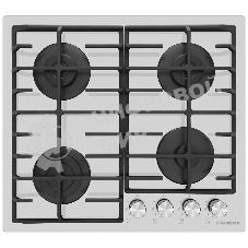 Газовая варочная панель Maunfeld EGHG.64.6CW/G, 4 конфорки, закаленное стекло, белый