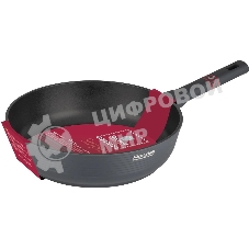 Сотейник Rondell Stripes RDA-1617 d=28 см, (без крышки) серый