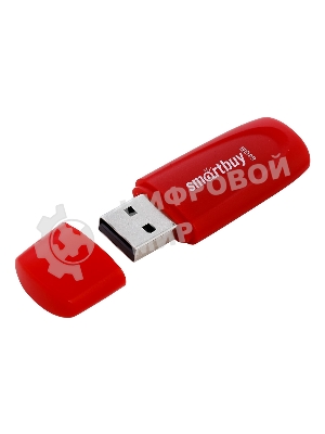 Флешка USB Smartbuy Scout Red (SB064 Gb2SCR), 64Gb, USB 2.0,  красный