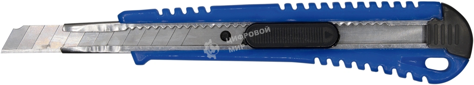 Нож канцелярский Silwerhof Daily шир.лез.9мм фиксатор усиленный пластик ассорти блистер