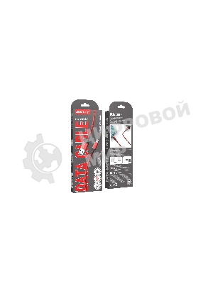 Кабель для зарядки и передачи данных S14 MicroUSB красный/черный, 3 А, 1 м, Smartbuy (iK-12-S14rb)