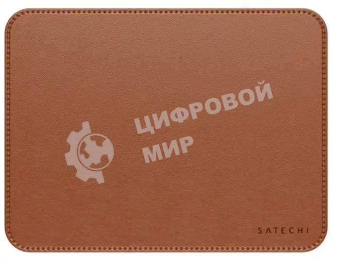 Коврик для мыши из веганской кожи Satechi Vegan-Leather Premium Desk Mat, коричневый