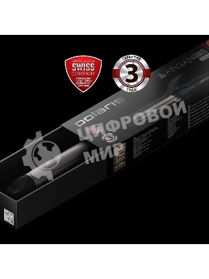 Щипцы для завивки волос Polaris PHS 3410TAi Argan Therapy PRO черный, 34 мм, 220 °C, 6 режимов